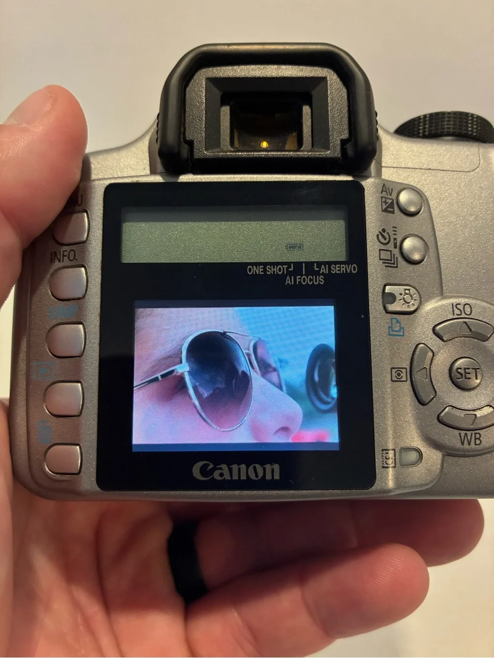 Canon Digital SLR Camera Body in Silver and Black